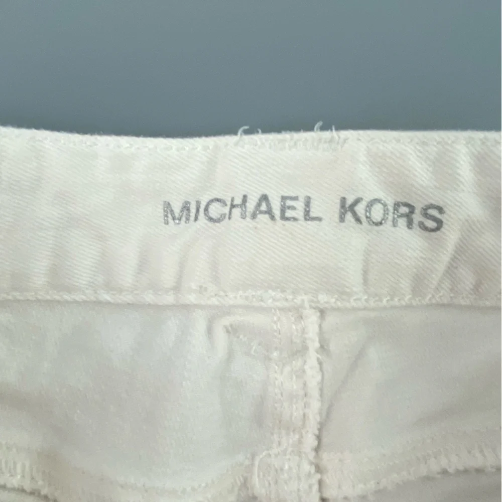 Michael Kors off white midrise straight leg jeans women's size 8